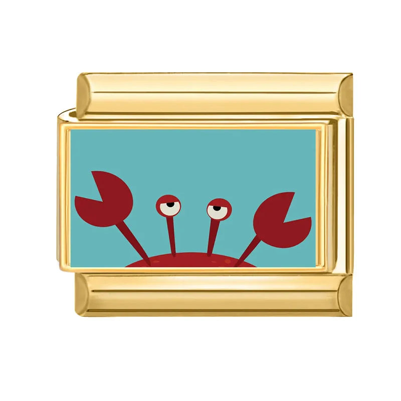 Gold-Charm Tier Krabbe
