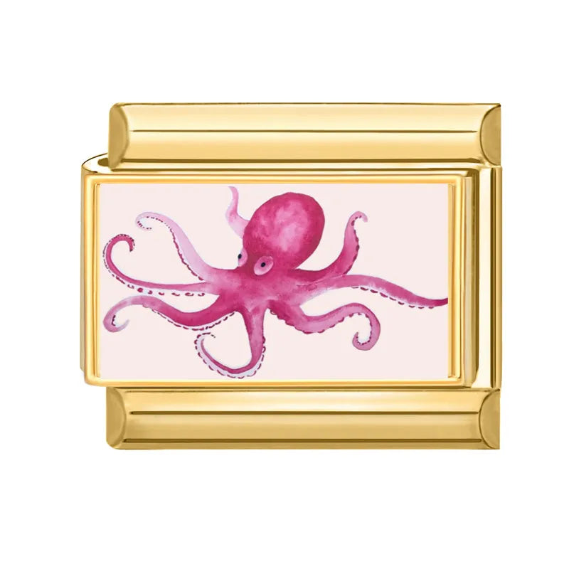 Gold-Charm Tier Oktopus