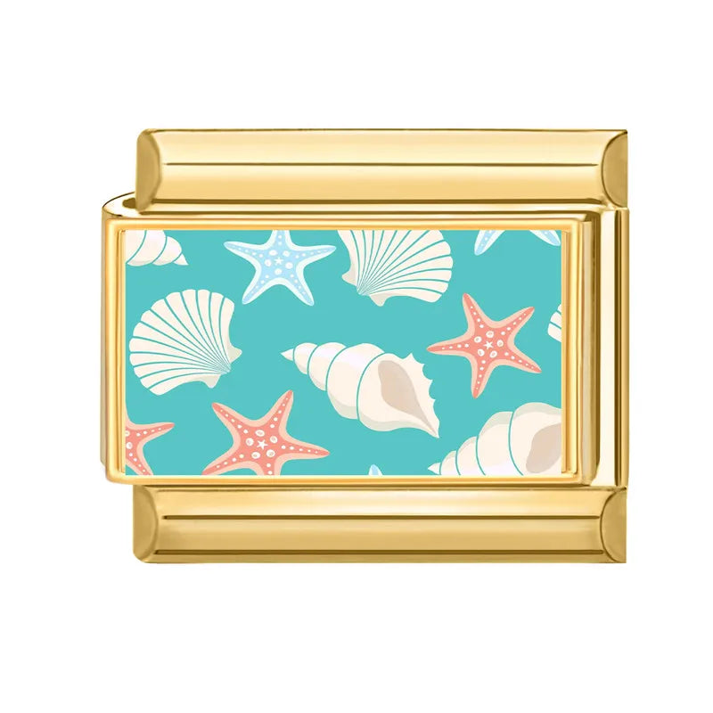 Gold-Charm Meerestiere