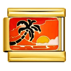Gold-Charm Strand Sonnenuntergang Traveling
