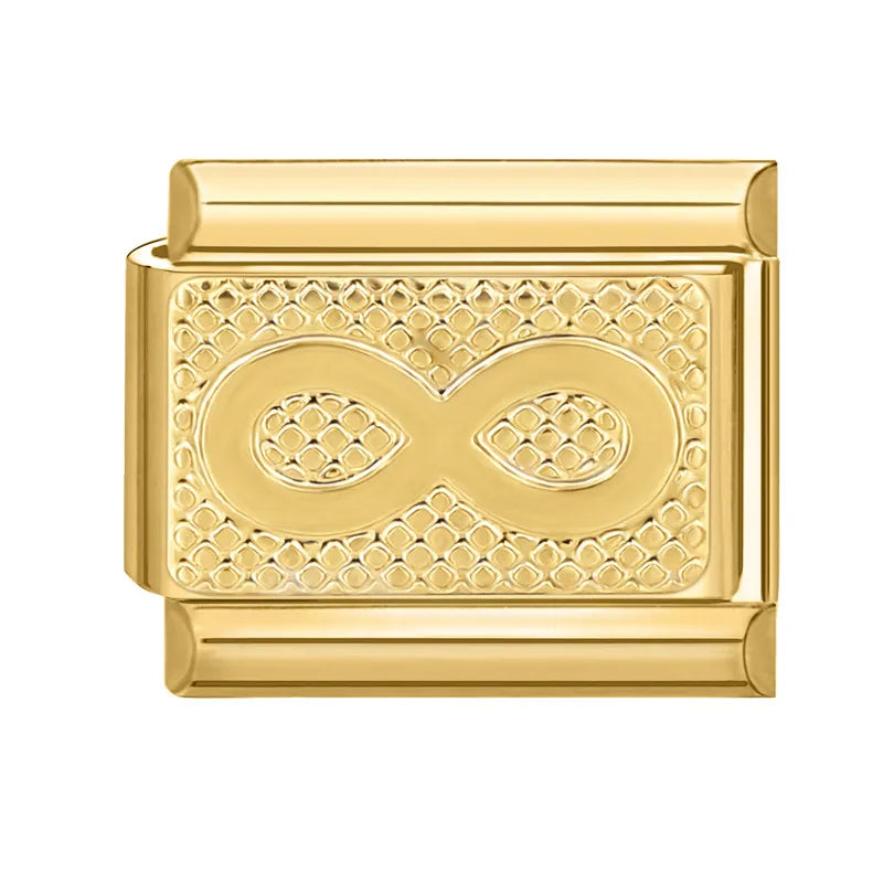 Gold-Charm unendliche Liebe