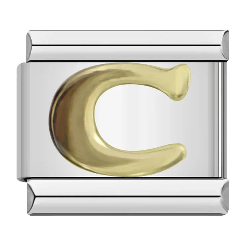 Silber-Charm Buchstabe C
