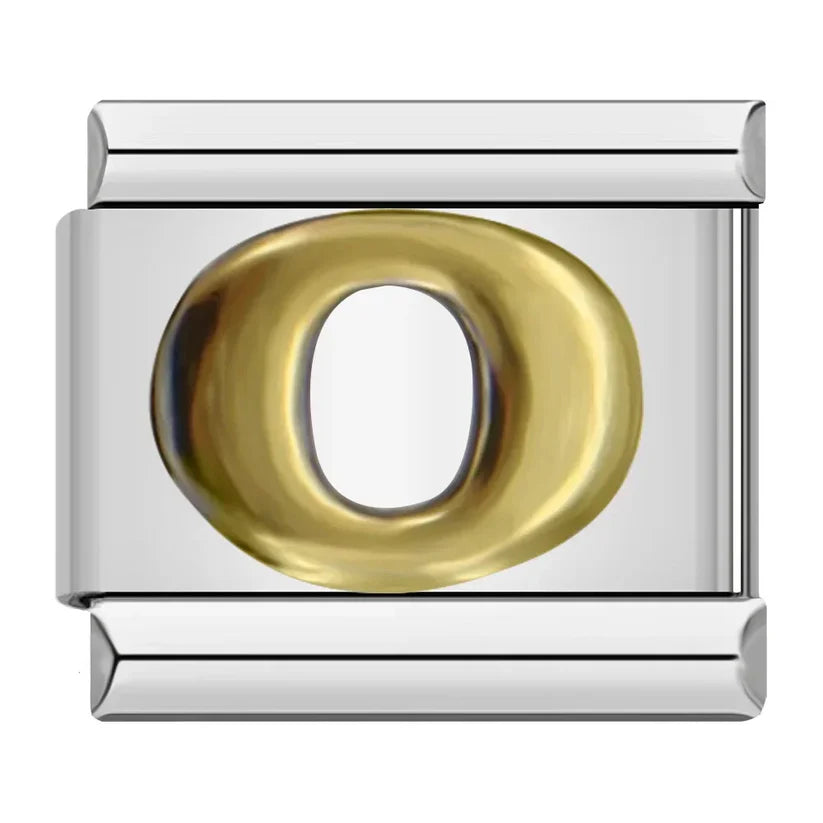 Silber-Charm Buchstabe O