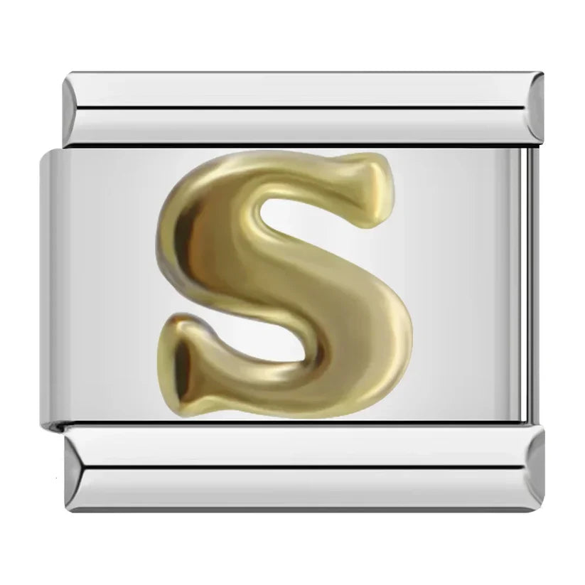 Silber-Charm Buchstabe S