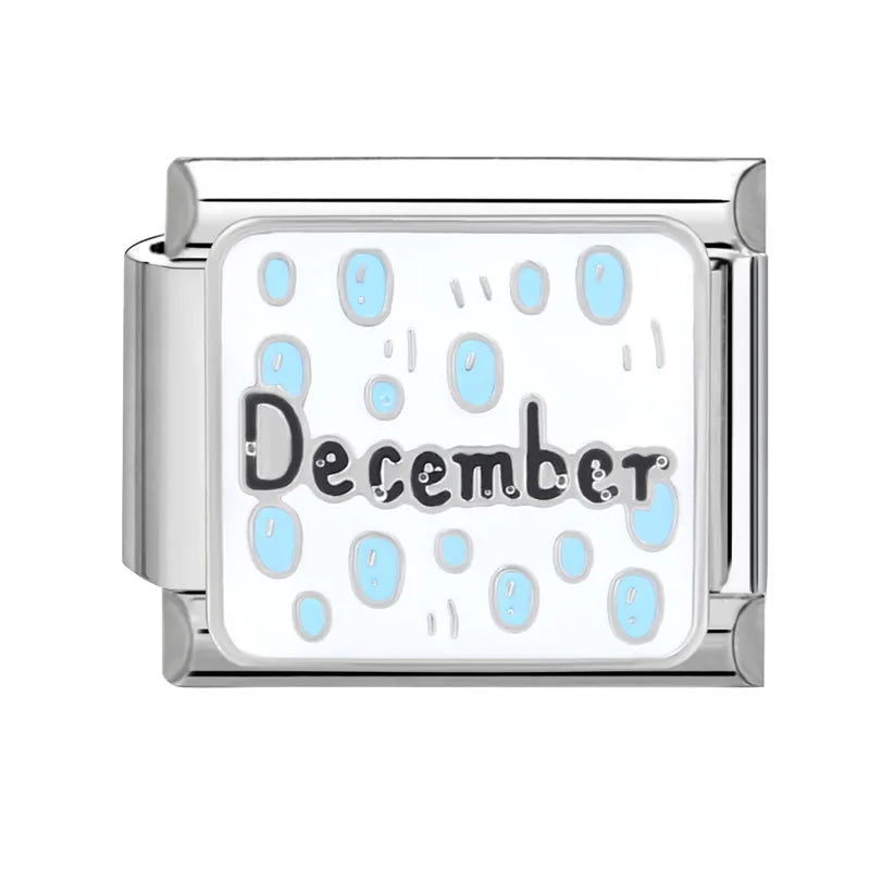 Silber-Charm Geburtsmonat Dezember