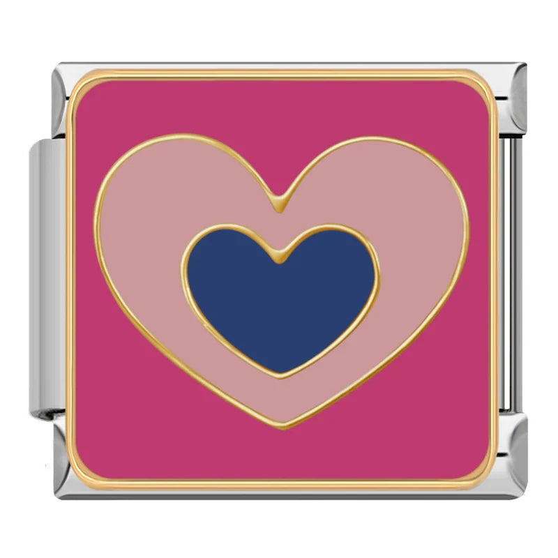 Silber-Charm Liebes Herz