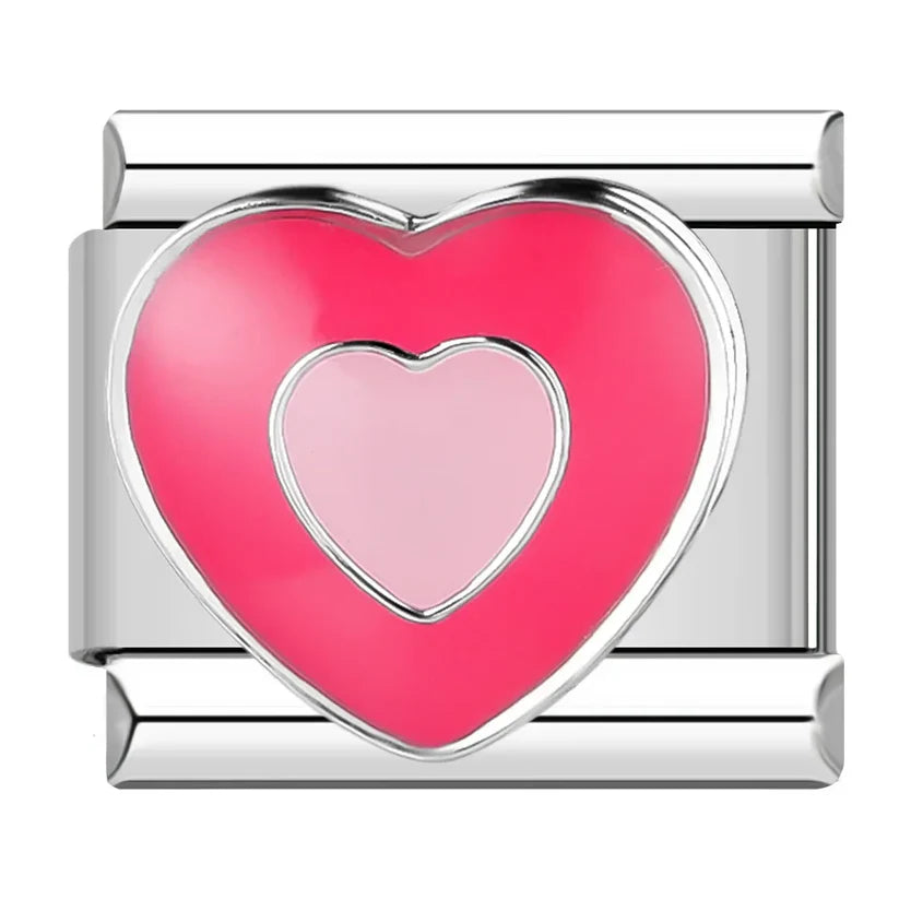 Silber-Charm Liebes Herz