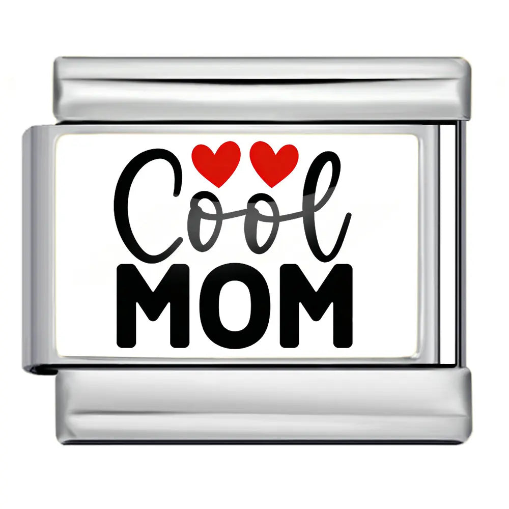 Silber-Charm Familie & Freunde Liebes Spruch Cool Mom