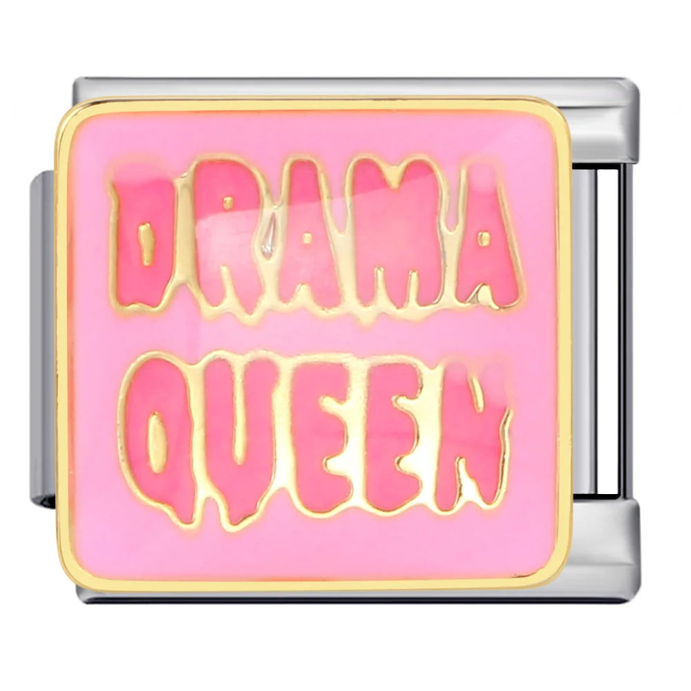 Silber-Charm Liebes Spruch DRAMA QUEEN