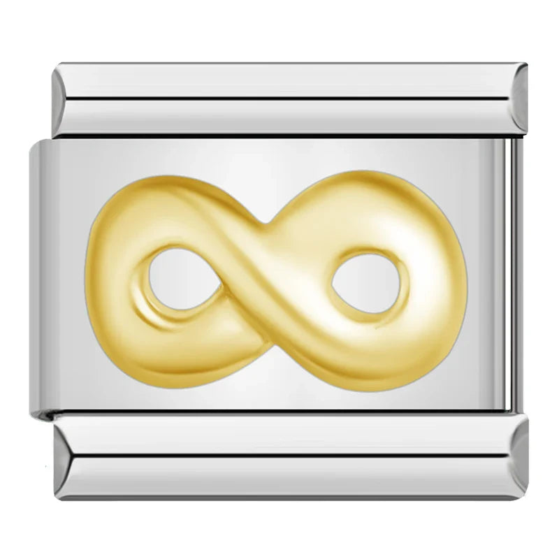 Silber-Charm Spruch Unendliche Liebe