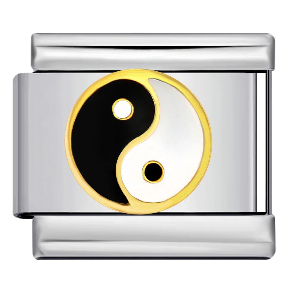 Silber-Charm Yin & Yang Symbol