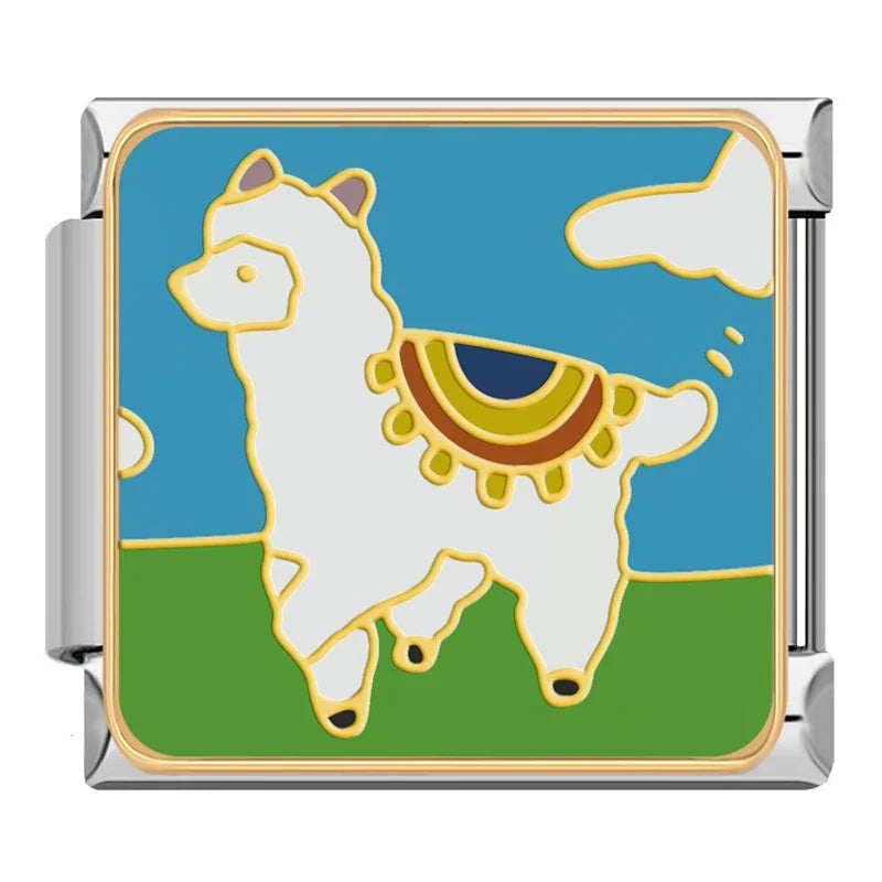 Silber-Charm Tier Alpaka