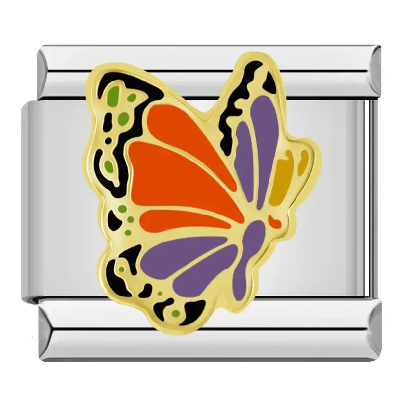 Silber-Charm Tier Schmetterling