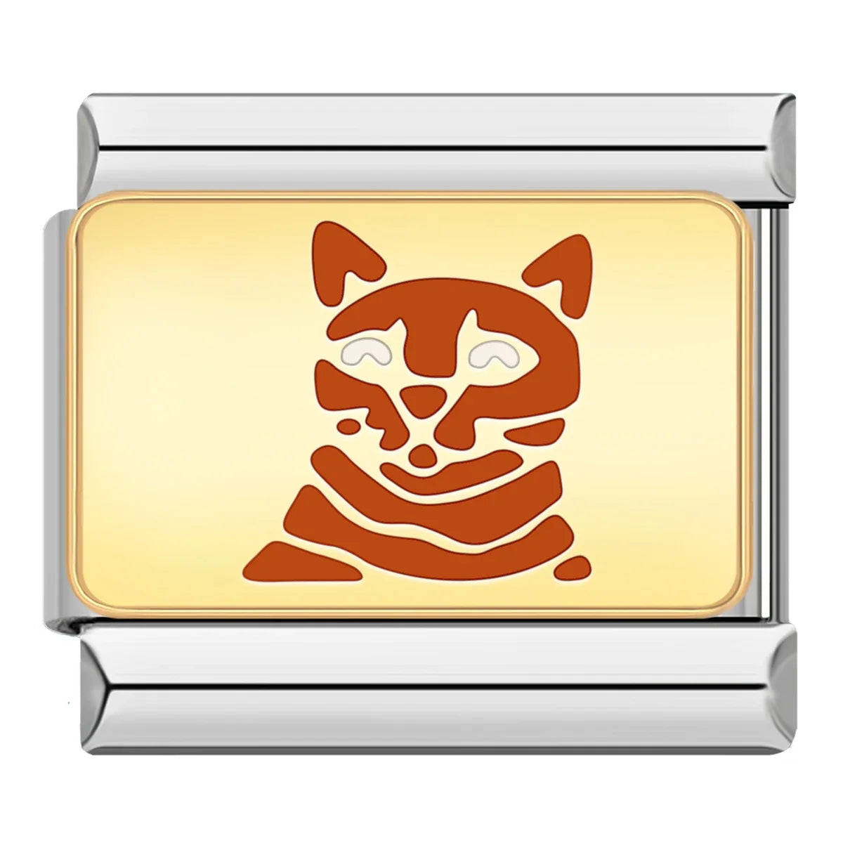 Silber-Charm Tier Katze
