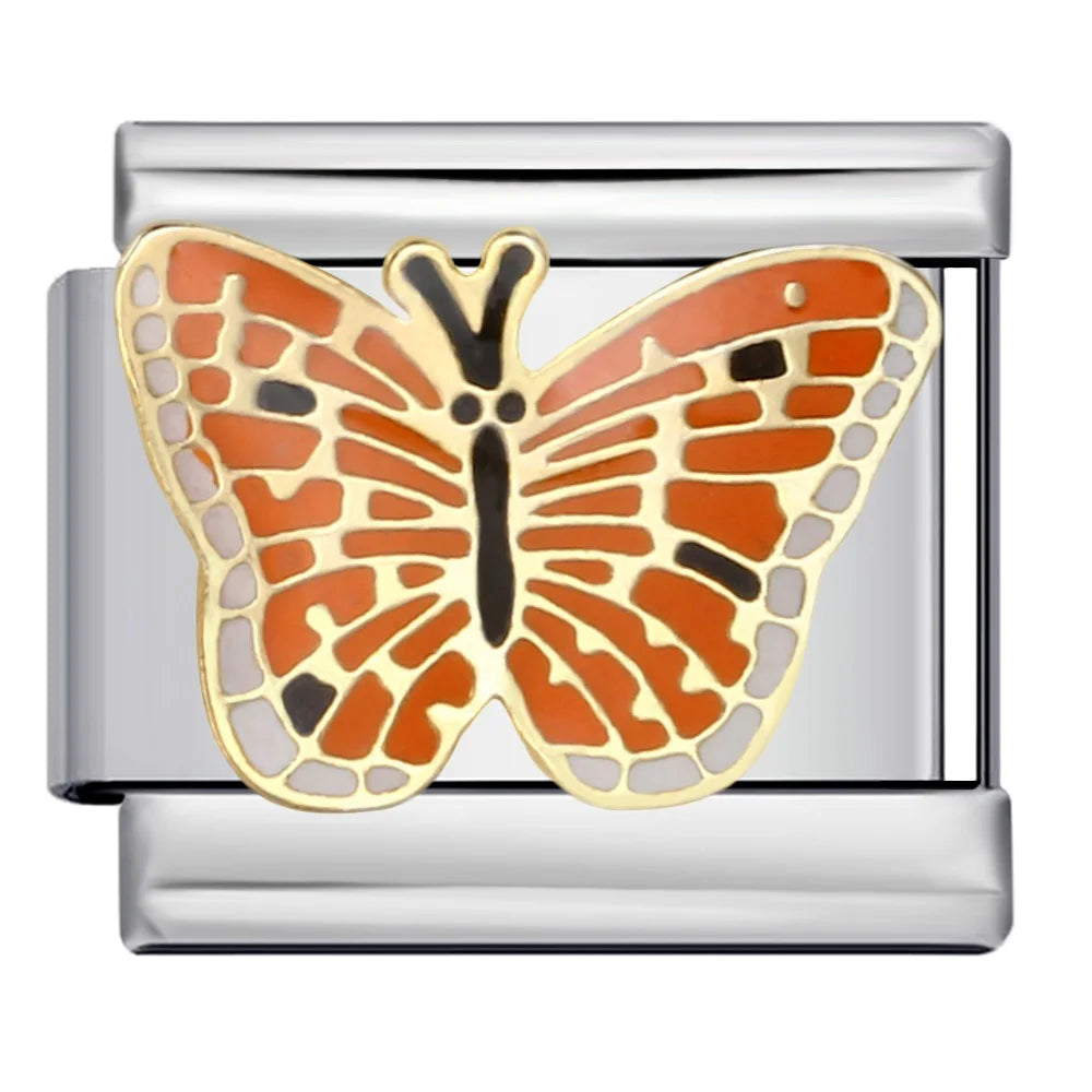 Silber-Charm Tier Schmetterling
