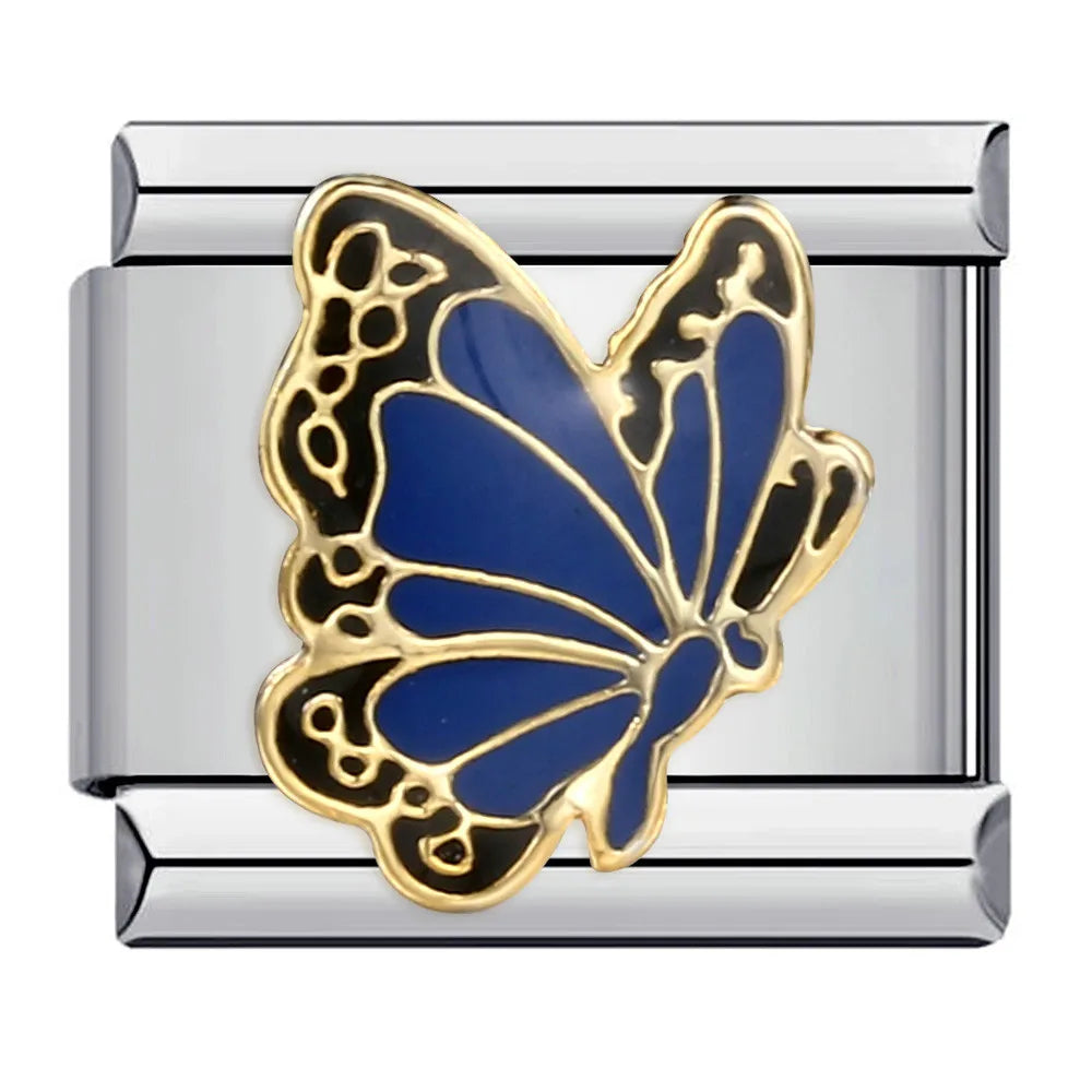 Silber-Charm Tier Schmetterling