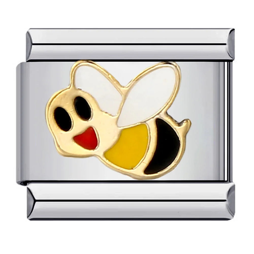 Silber-Charm Tier Biene