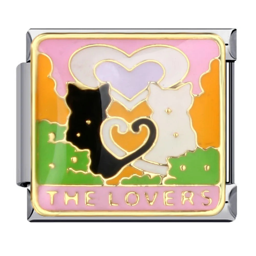 Silber-Charm Liebe Tiere Katzen