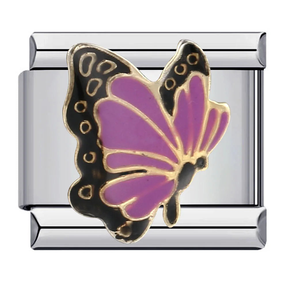 Silber-Charm Tier Schmetterling