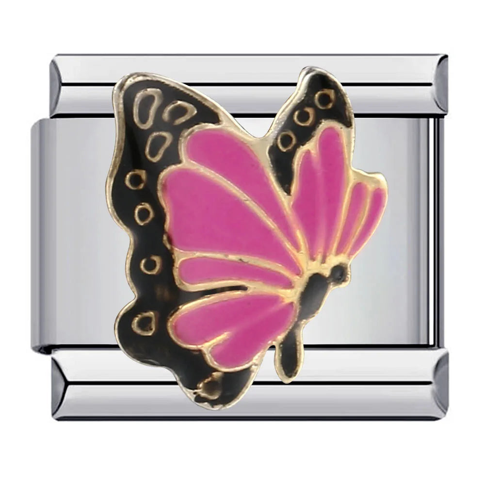 Silber-Charm Tier Schmetterling