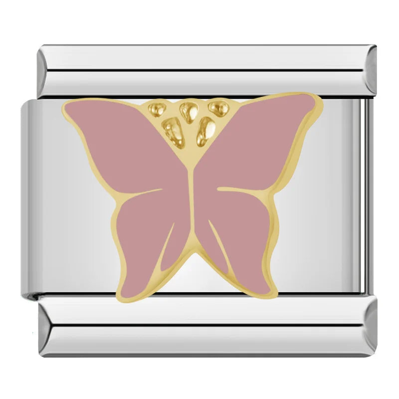 Silber-Charm Funkel Tier Schmetterling