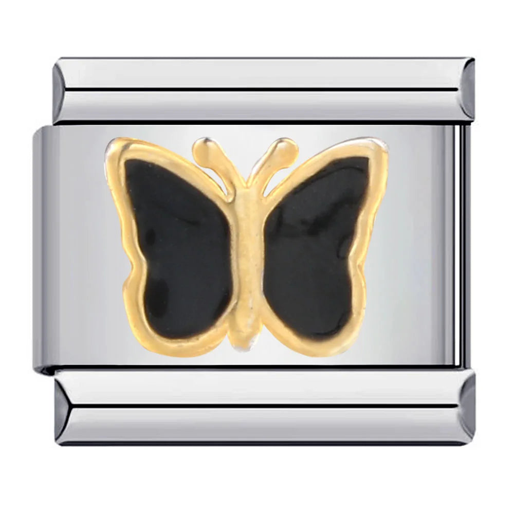 Silber-Charm Tier Schmetterling