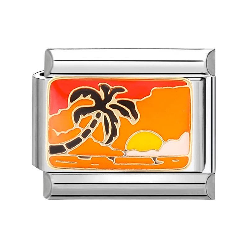Silber-Charm Strand Sonnenuntergang Traveling