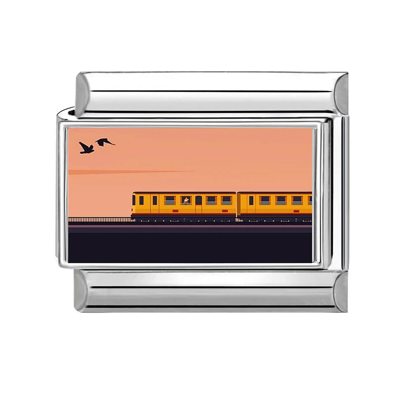 Silber-Charm Zugreise Traveling
