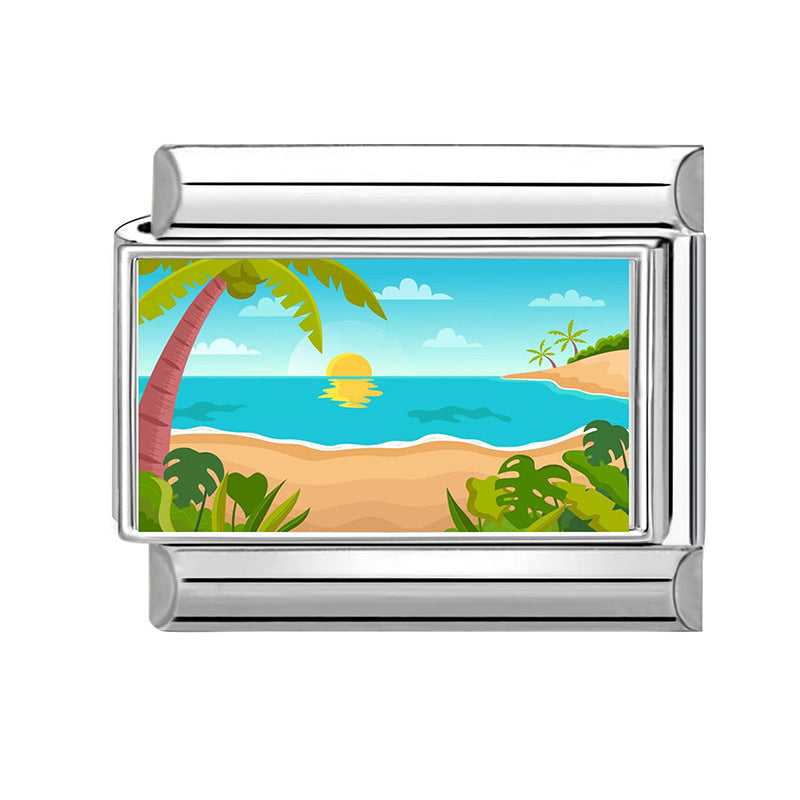 Silber-Charm Strand Traveling