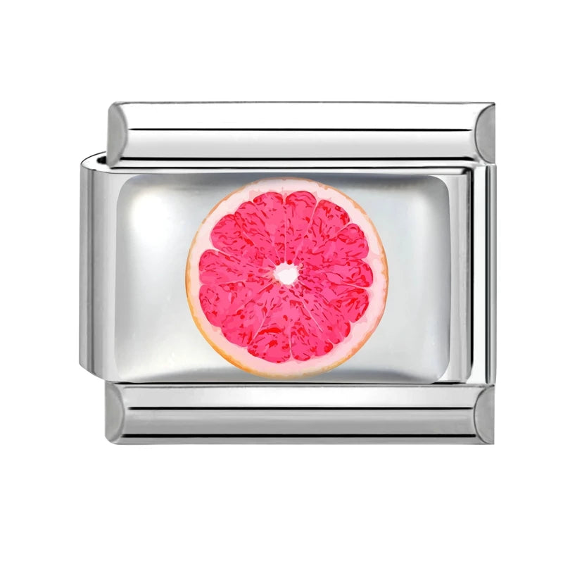 Silber-Charm Food & Drink Blutorange