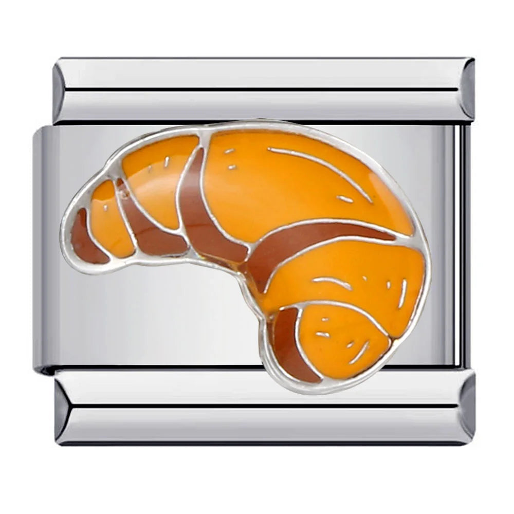 Silber-Charm Food & Drink Croissant