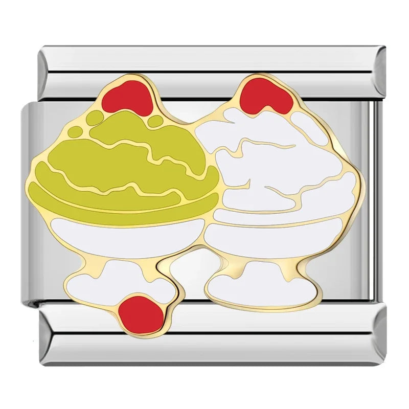 Silber-Charm Food & Drink Eis