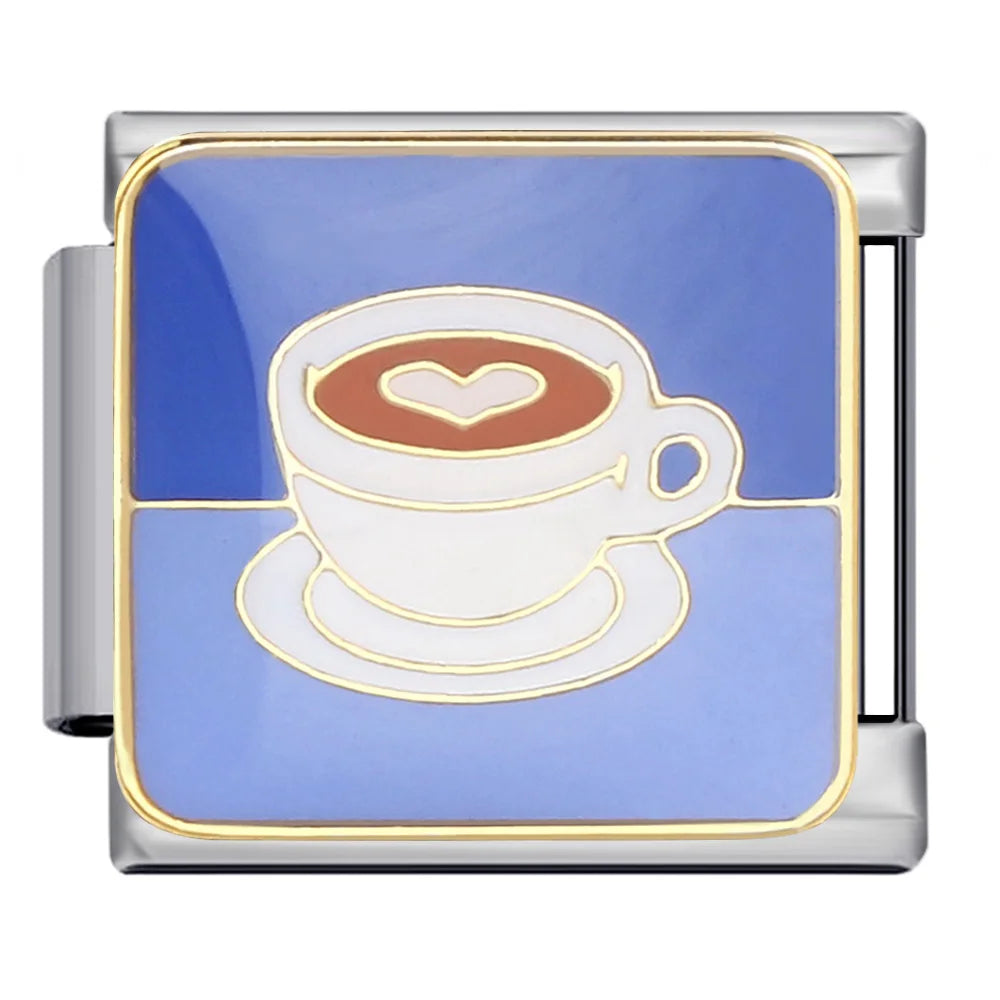 Silber-Charm Food & Drink Kaffee