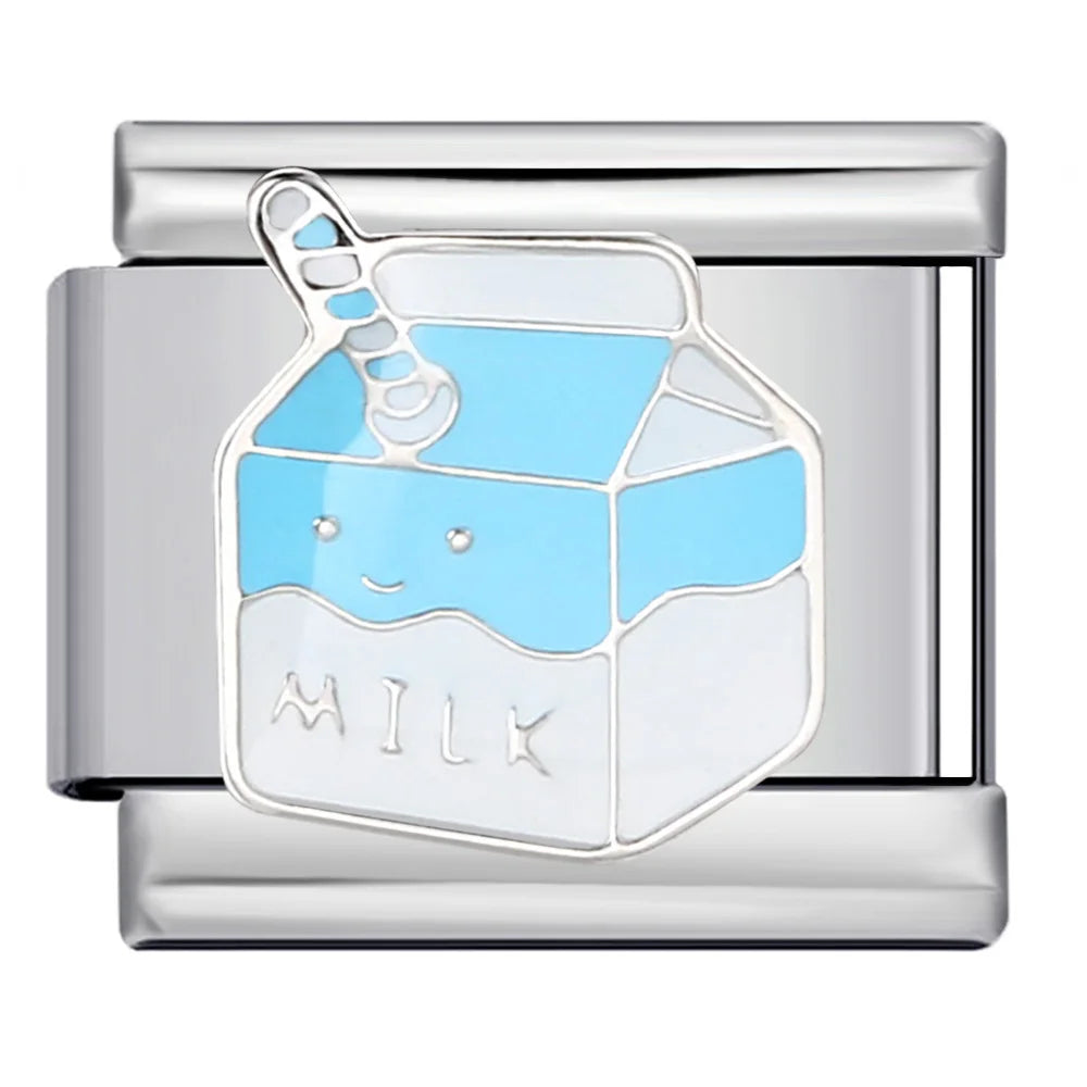 Silber-Charm Food & Drink Einhorn Milch