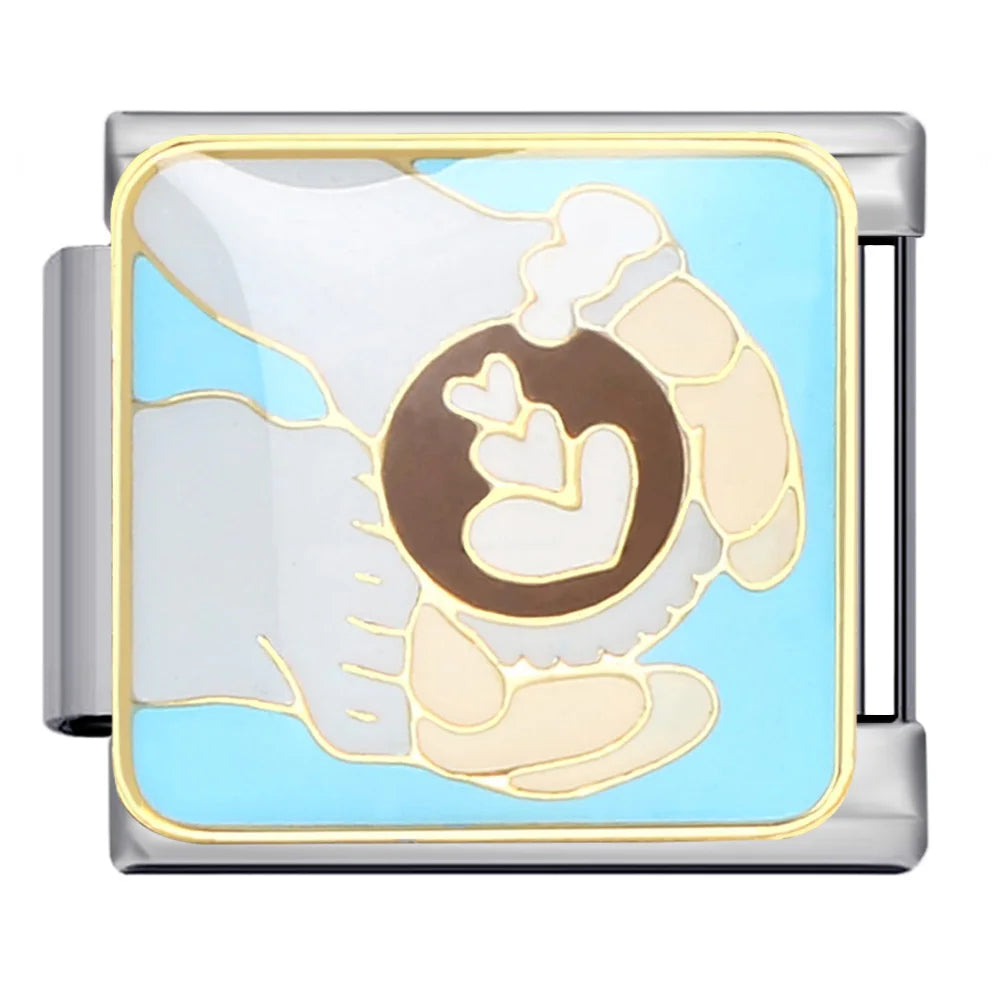 Silber-Charm Food & Drink Kaffee Milchkunst