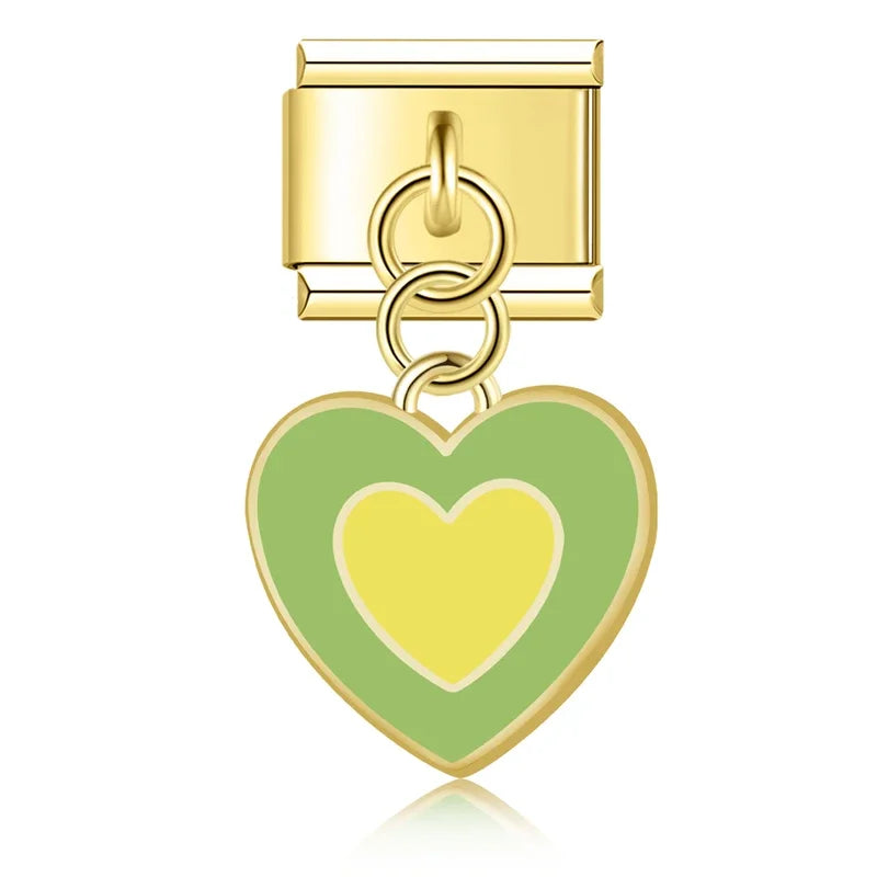 Gold-Charm Liebe Anhänger Herz