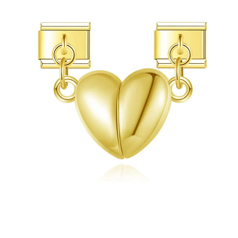 Gold-Charm Liebe Anhänger Couple Herz