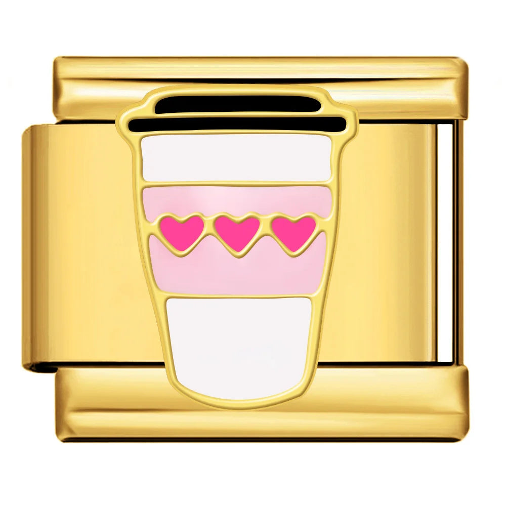 Gold-Charm liebe Food & Drink Kaffee